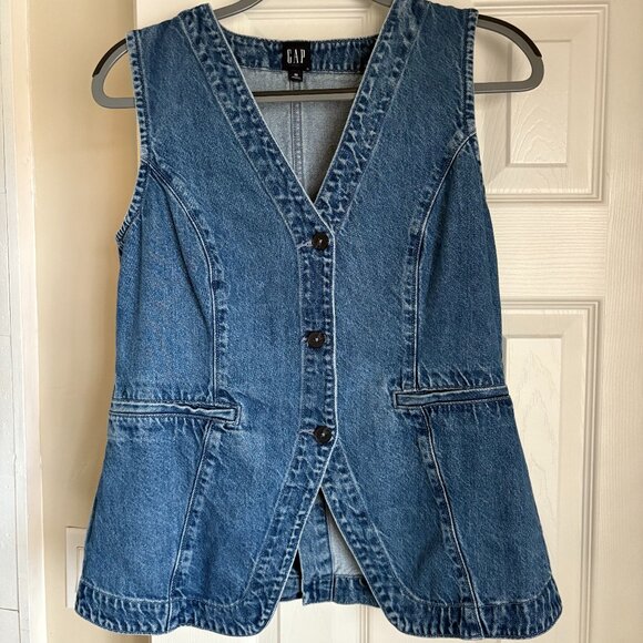 Gap Longline Denim Vest - Picture 4 of 7